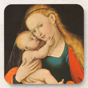 Porta-copo Madona e Menino