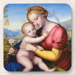 Porta-copo Madona e Menino