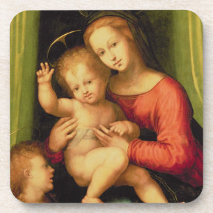 Porta-copo Madonna e criança com St John