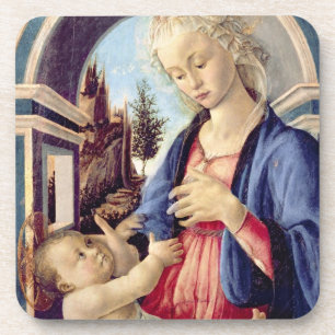 Porta-copo Madonna e criança (painel) 2