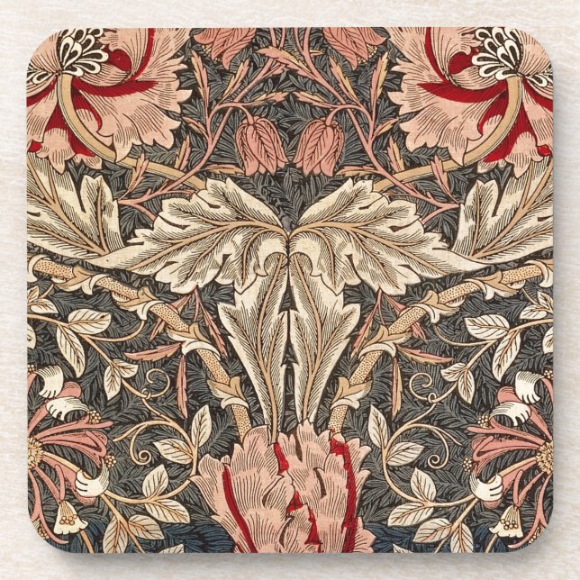 Porta-copo Madressilva de William Morris (Frente)