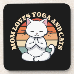 Porta-copo Mãe Ama Gatos e Yoga