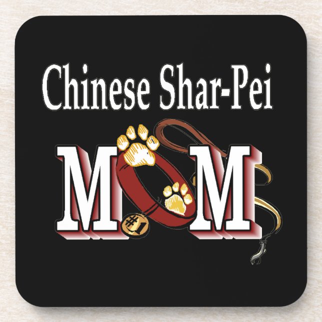 Porta-copo Mãe chinesa de cão Shar-Pei (Frente)