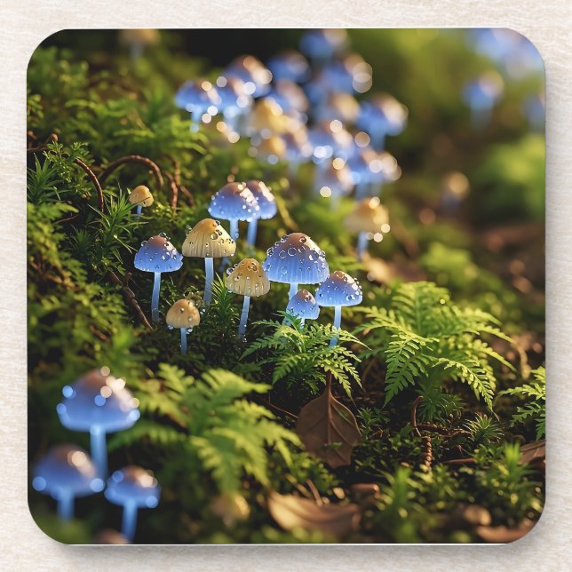 Porta-copo Magical Bioluminescent Fungi - Deep Forest (Frente)