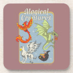 Porta-copo Magical Creatures Vintage Graphic<br><div class="desc">Celebrate the wonder of the wizarding world with this vibrant “Magical Creatures” design. Featuring a stunning collection of legendary beasts — including a blazing phoenix, a soaring hippogriff, a mighty dragon, and a mischievous nifﬂer — this colorful illustration captures the excitement and diversity of magical wildlife. Set against a softly...</div>