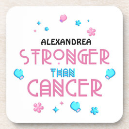 Porta-copo Mais Forte que o Cancer | Personalização do Sobrev