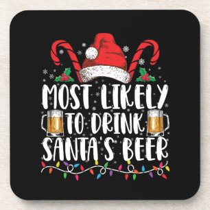 Porta-copo Mais Propenso a Beber a Cerveja do Papai Noel Bebi