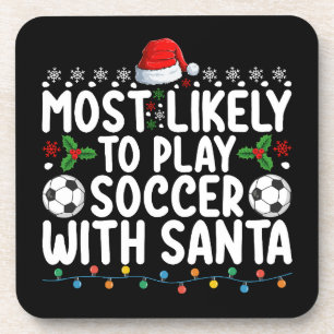 Porta-copo Mais Propenso a Jogar Futebol com o Natal do Papai