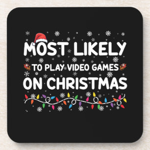 Porta-copo Mais Propenso a Jogar Videojogos no Gamer de Natal