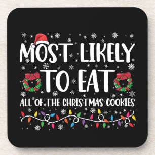 Porta-copo Mais Provável a Comer Todos os Biscoitos de Natal