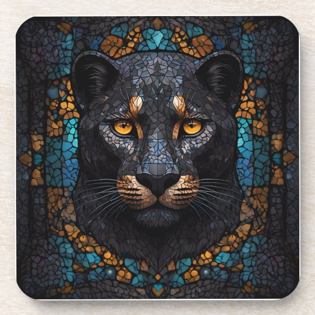 Porta-copo Majestade Mosaica: A Pantera Negra (Frente)