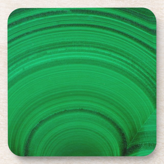 Porta-copo Malaquita Verde Close-Up (Frente)