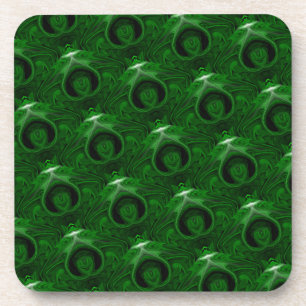 Porta-copo malaquite verde-textura