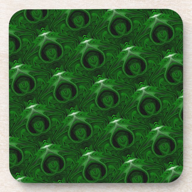 Porta-copo malaquite verde-textura (Frente)