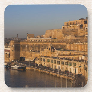 Porta-copo Malta, Valletta, vista do porto a partir de Lower 