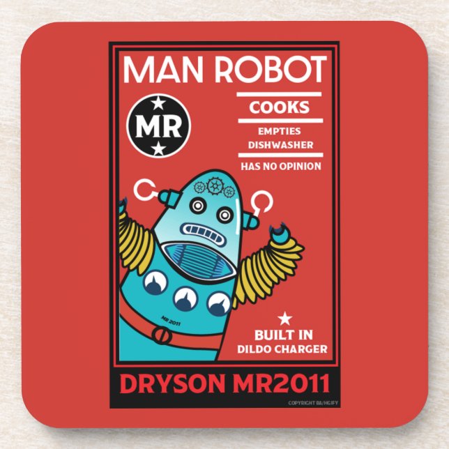 Porta-copo Man Robot O Homem Perfeito (Frente)