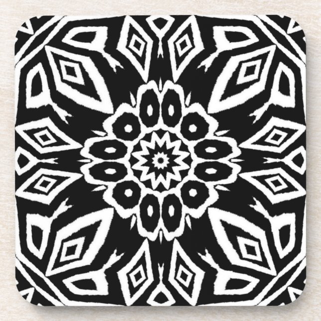 Porta-copo Mandala da Meia-Noite (Frente)