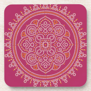 Porta-copo Mandala Tradicional Bandhani