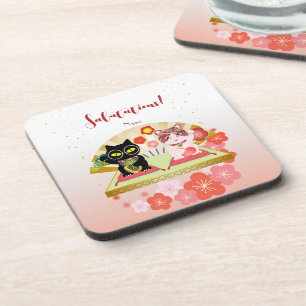 Porta-copo Maneki Neko Lucky Poiluna