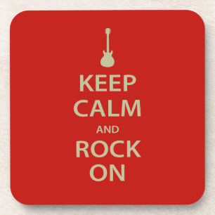 Porta-copo Mantenha a calma e balance-a sobre!