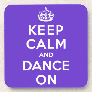 Porta-copo Mantenha a calma e dance sobre