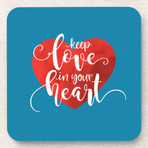 Porta-copo Mantenha o amor no seu Namorados cardíaco   PORTA 