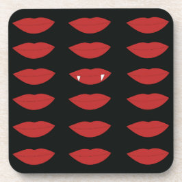 Porta-copo Mantenha o verdadeiro vampiro preto e vermelho