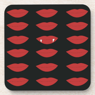 Porta-copo Mantenha o verdadeiro vampiro preto e vermelho