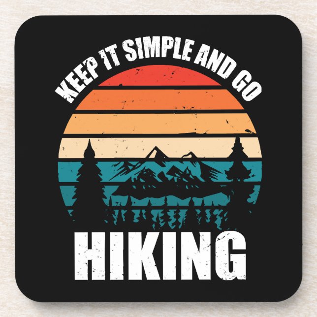 Porta-copo Mantenha Simples E Vá Hiking (Frente)