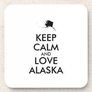 Porta-copo MANTER CALM e AMAR ALASKA personalizáveis