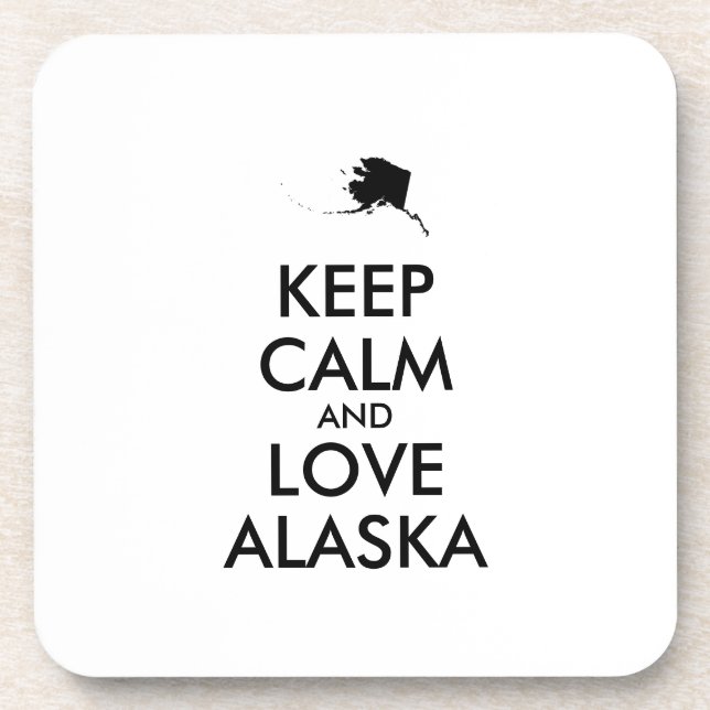 Porta-copo MANTER CALM e AMAR ALASKA personalizáveis (Frente)