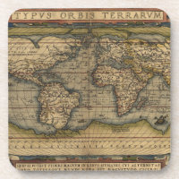 Mapa antigo do mundo