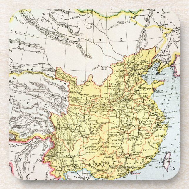 PORTA-COPO MAPA: CHINA, 1910 (Frente)