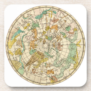 Porta-copo Mapa de constelações e Gráficos do Céu do Sul