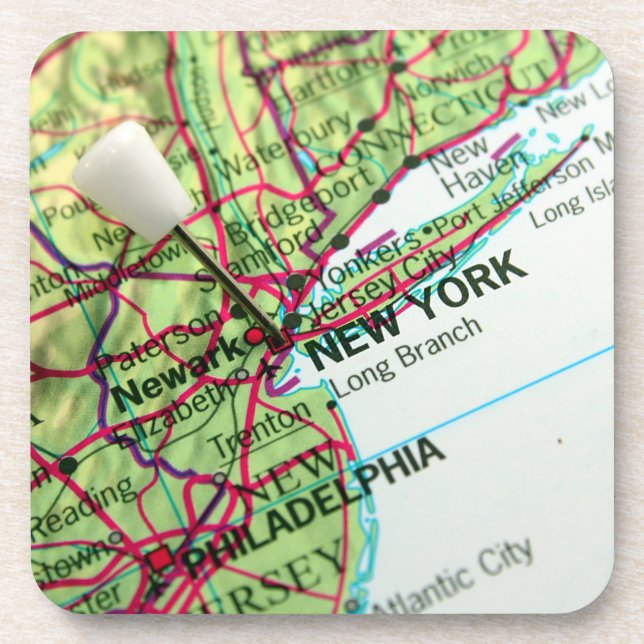 Porta-copo Mapa de New York (Frente)
