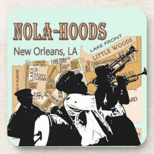 Porta-copo Mapa de Nova Orleans, NOLA_HOODS