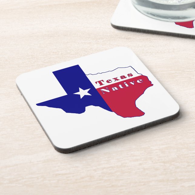 Porta-copo Mapa do Sinalizador Nativo do Texas (Left Side)