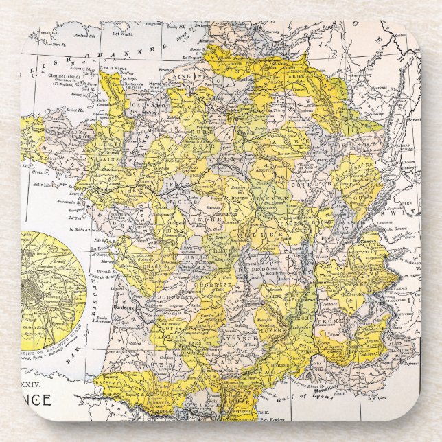 PORTA-COPO MAPA: FRANCE (Frente)