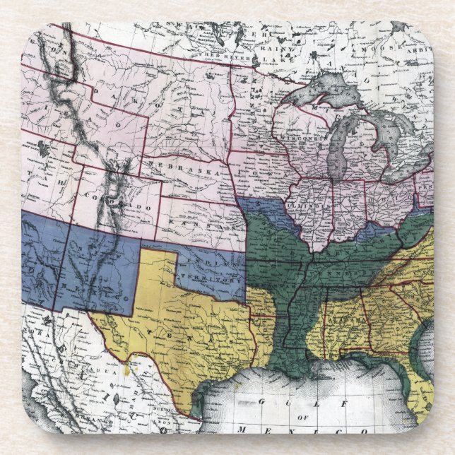 PORTA-COPO MAPA: GUERRA CIVIL, 1864 (Frente)
