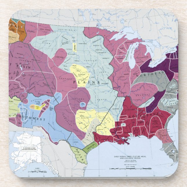 PORTA-COPO MAPA: INDIANOS AMERICANOS (Frente)
