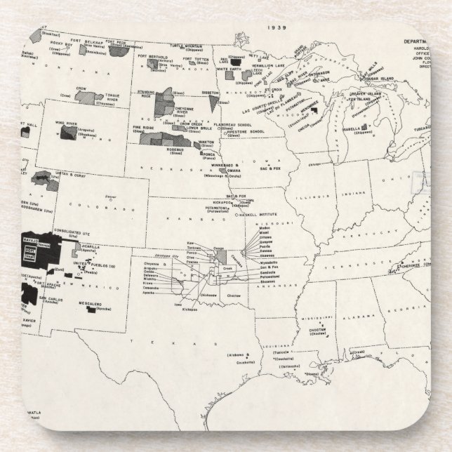 PORTA-COPO MAPA: INDIANOS AMERICANOS 2 (Frente)