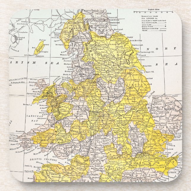 PORTA-COPO MAPA: INGLATERRA & WALES (Frente)
