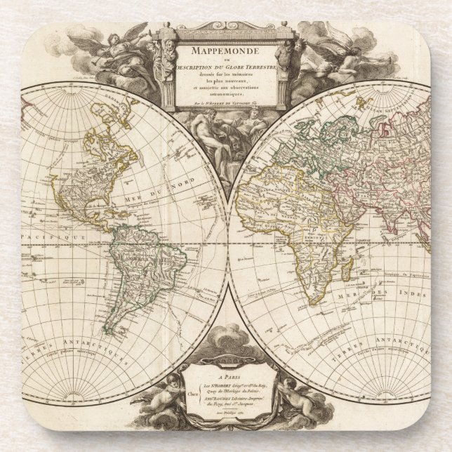 Porta-copo Mapa Mundial 9 (Frente)