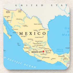 Porta-copo Mapa político de México