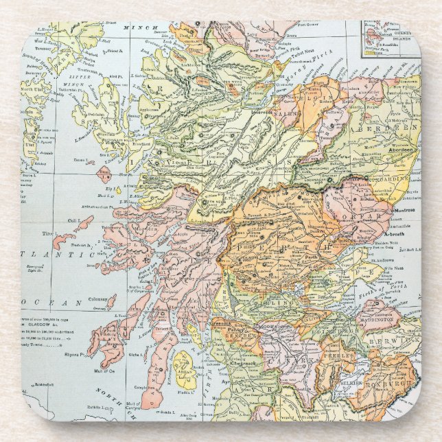 PORTA-COPO MAPA: SCOTLAND (Frente)