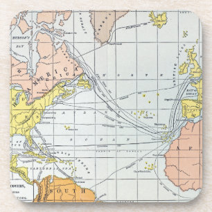 PORTA-COPO MAPA: VIAGENS ATLÂNTICAS