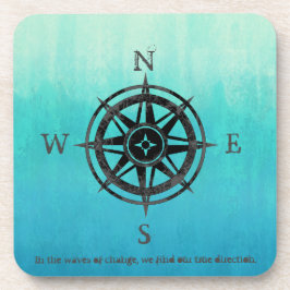 Porta-copo Mar de Teal Ombre