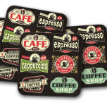 Porta-copo Marcas De Café Vintage| Conjunto De Portas copos D<br><div class="desc">Marcas de Café Vintage| Conjunto de Portas copos de Café Cork - #café,  #coffeecoasters,  #laranja,  #branco,  #cappuccino,  caffeed coaster,  #coffeecoaster,  #coffeebadge,  #crachás,  #café torrado,  #coffeecoset,  #cappuccinocoaster</div>