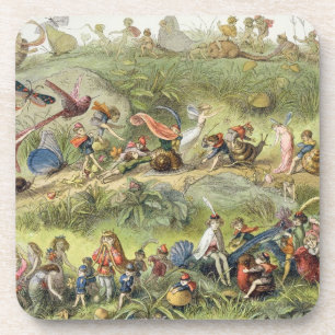 Porta-copo Março triunfal do Duende-Rei, ilustração de