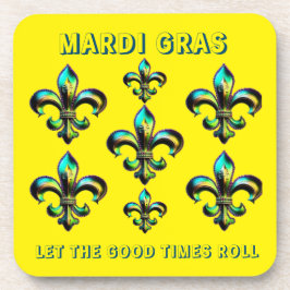 Porta-copo Mardi Gras Fleur De Lis